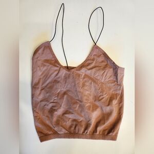 Free People Intimately Seamless Skinny Strap Crop Cami (xs/s)